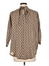 Lioness 100% Polyester Brown 3/4 Sleeve Blouse Size L - photo 2