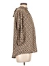 Lioness 100% Polyester Brown 3/4 Sleeve Blouse Size L - photo 4