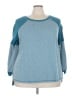 Woman Within Teal Sweatshirt Size 30 (3X) - photo 1