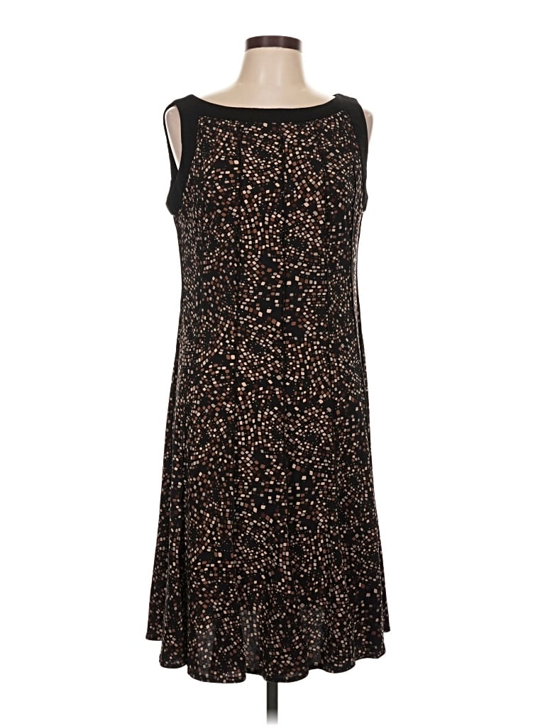 Pre-owned Sandra Darren Casual Dress In Brown