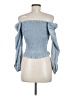 Unbranded Blue 3/4 Sleeve Blouse Size M - photo 2