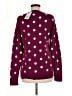 Kim Rogers 100% Cotton Polka Dots Burgundy Pullover Sweater Size M - photo 2