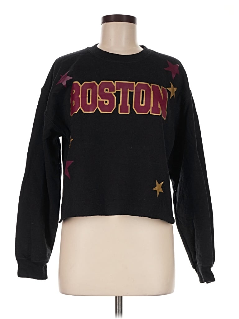Pre-owned Gildan Pullover Sweater In Black