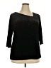 Avenue Black 3/4 Sleeve Top Size 18 Plus - photo 1
