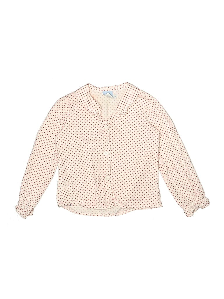 Pre-owned Bella Bliss Kids' Long Sleeve Blouse In Ivory