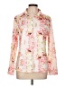Unbranded Floral Pink Long Sleeve Blouse Size L - photo 1