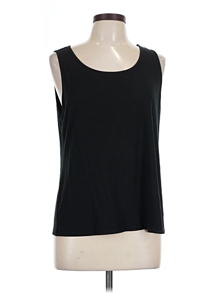 Pre-owned Jjill Sleeveless T-shirt In Black