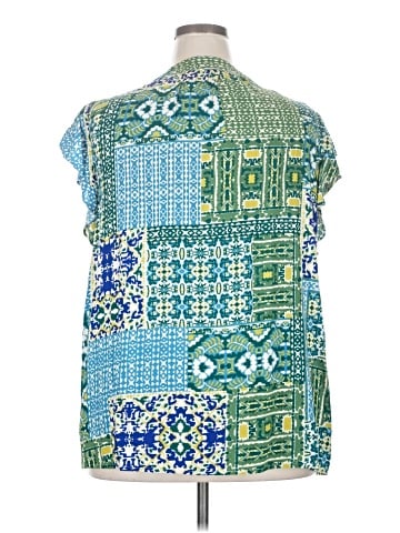 Christian Siriano New York Short Sleeve Blouse (view 2)