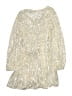 Bardot Junior 100% Polyester Silver Dress Size 14 - photo 2