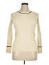 Metric Knits Ivory Turtleneck Sweater Size XL - photo 1