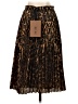Burberry 100% Polyester Animal Print Brown Casual Skirt Size 2 - photo 2