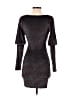 Symphony 100% Polyester Tweed Gray Cocktail Dress Size S - photo 2