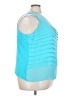Avenue 100% Polyester Teal Sleeveless Blouse Size 30 - 32 Plus - photo 4
