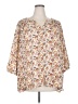 Rose + Olive 100% Polyester Ivory 3/4 Sleeve Blouse Size 2X - photo 1