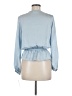 MICHAEL Michael Kors 100% Polyester Blue Long Sleeve Blouse Size M (petite) - photo 2