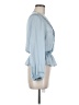 MICHAEL Michael Kors 100% Polyester Blue Long Sleeve Blouse Size M (petite) - photo 4