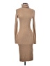 Express Solid Tan Casual Dress Size S - photo 1