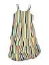 Pink & Violet 100% Polyester Stripes Green Blue Dress Size 10 - photo 1