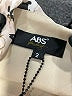 ABS Allen Schwartz 100% Polyester Animal Print Tan Cocktail Dress Size 2 - photo 7