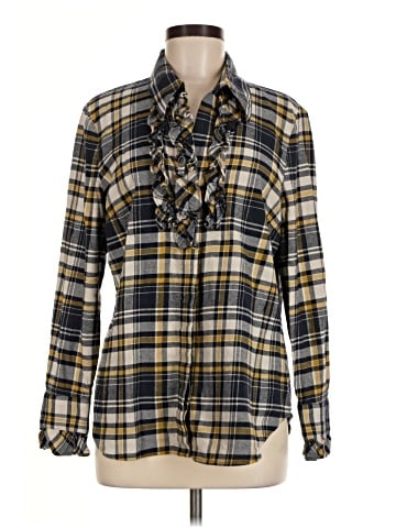CAbi Long Sleeve Button-Down Shirt (view 1)