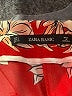 Zara Basic Floral Red Casual Pants Size L - photo 6