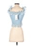 Place Nationale Solid Blue Sleeveless Top Size Sm (1) - photo 2