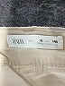 Zara 100% Cotton Solid Tan Ivory Skirt Size 10 - photo 3