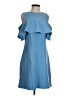 Taylor Solid Blue Cocktail Dress Size 4 - photo 1