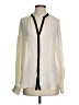 Vince. 100% Silk Ivory Long Sleeve Silk Top Size S - photo 1