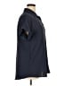 Unbranded 100% Polyester Solid Blue Short Sleeve Blouse Size XL - photo 4