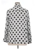 Foxcroft 100% Rayon Polka Dots Silver Long Sleeve Blouse Size 14 - photo 2