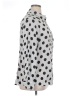 Foxcroft 100% Rayon Polka Dots Silver Long Sleeve Blouse Size 14 - photo 4