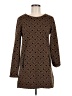 PREMISE Argyle Brown Casual Dress Size M - photo 1