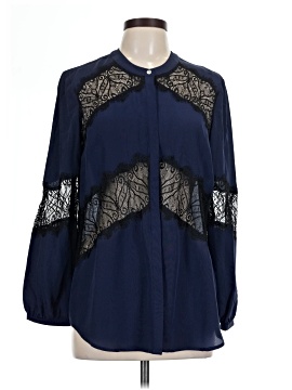 The Letter Long Sleeve Silk Top