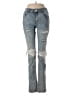 Assorted Brands Hearts Blue Jeans Size 28 waist - photo 1