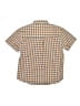 Old Navy 100% Cotton Checkered-gingham Orange Short Sleeve Button-Down Shirt Size M (kids) - photo 2