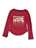 Basic Editions Red Long Sleeve Top Size 7 - 8 - photo 1