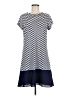 MICHAEL Michael Kors Chevron-herringbone Blue Casual Dress Size M - photo 1