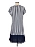 MICHAEL Michael Kors Chevron-herringbone Blue Casual Dress Size M - photo 2