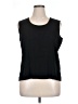 MING WANG Black Sleeveless T-Shirt Size 0X - photo 1