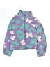 Lucky Brand 100% Polyester Print Purple Track Jacket Size 14 - 16 - photo 1