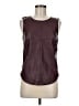 Unbranded 100% Polyurethane Burgundy Sleeveless Blouse Size M - photo 1