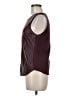 Unbranded 100% Polyurethane Burgundy Sleeveless Blouse Size M - photo 5