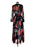 Alexa B 100% Polyester Print Black Casual Dress Size 10 - photo 2