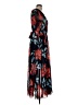 Alexa B 100% Polyester Print Black Casual Dress Size 10 - photo 4