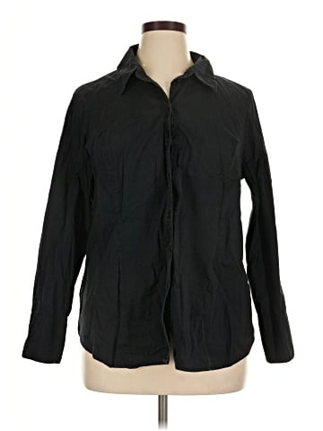 Lane Bryant Long Sleeve Button-Down Shirt (view 1)