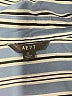 AE77 100% Cotton Stripes Blue Long Sleeve Button-Down Shirt Size S - photo 7