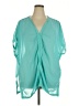 Unbranded 100% Polyester Teal Cardigan Size XXL (estimated) - photo 1