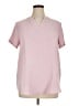 Your Style 100% Polyester Pink Short Sleeve Blouse Size XL - photo 1