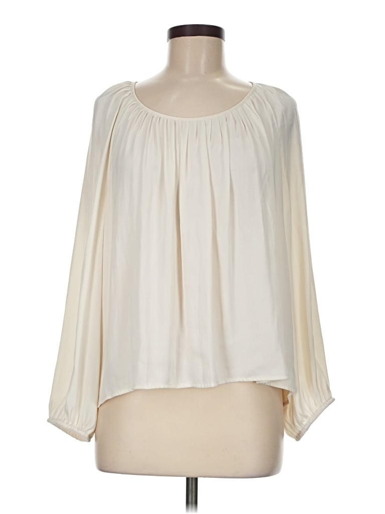 Pre-owned A New Day Long Sleeve Blouse In Ivory